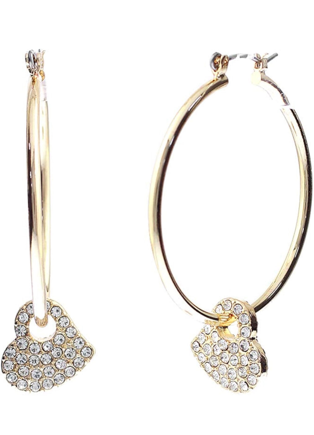 gold cross earrings