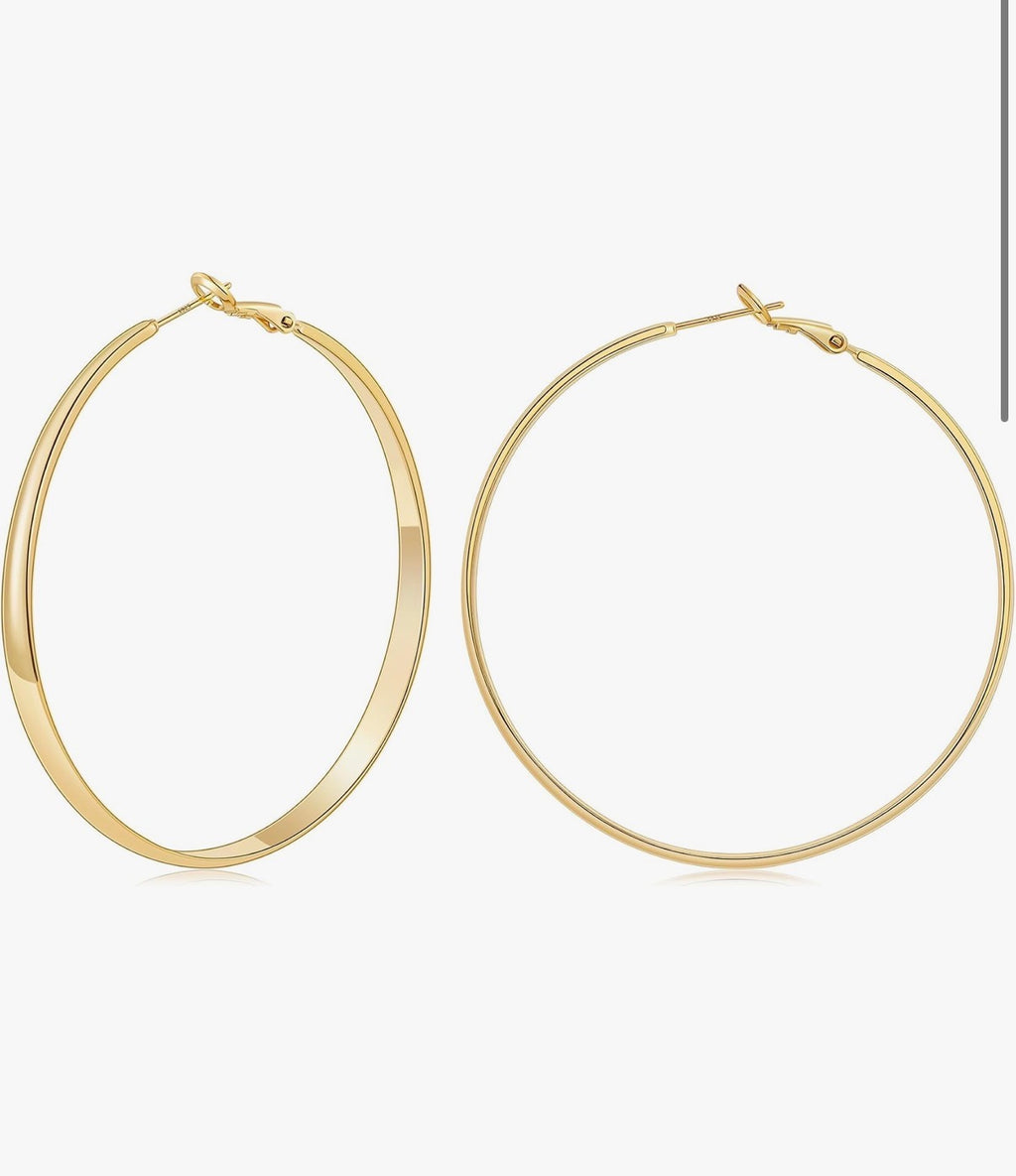 gold cross earrings