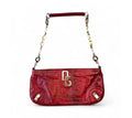 Dolce & Gabbana Spicy Vintage Shoulder Bag - Red Python Embossed Leather